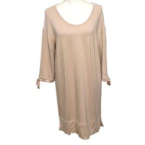Daily Ritual T-Shirt Dress M Pink Bows Ballet Core Pullover Coquette Softgirl